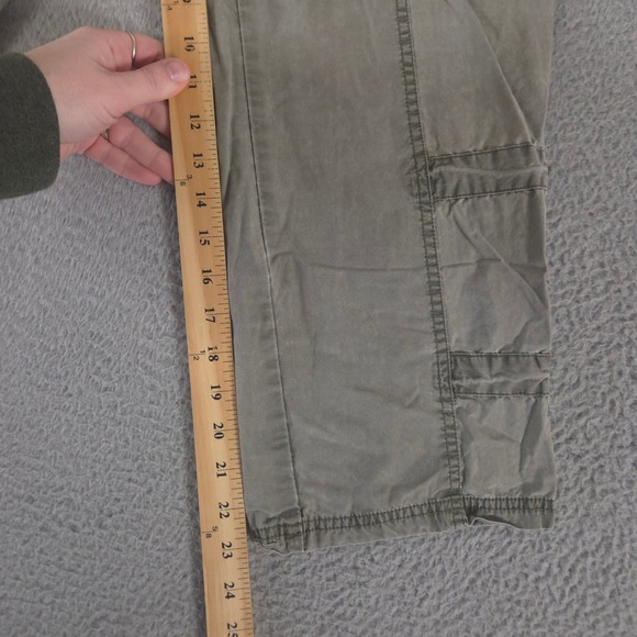 LOT OF 2 Columbia Pants Women 6 Medium Green Tan Cargo Cotton Hiking Straight - Picture 4 of 16
